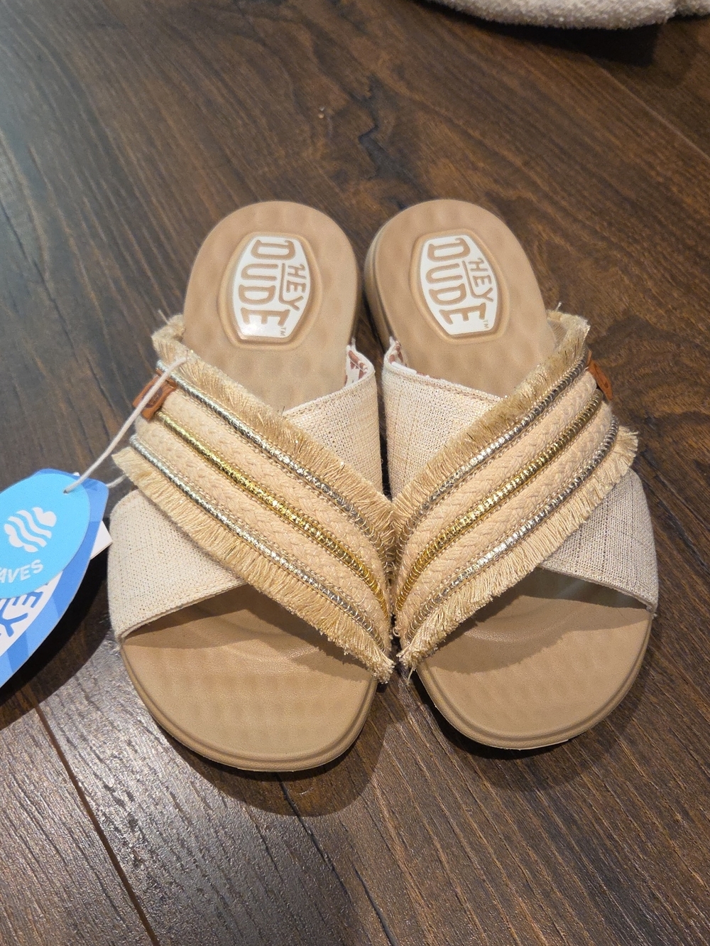 Hey Dude Christi Slide Novelty Fringe Sz 5 New